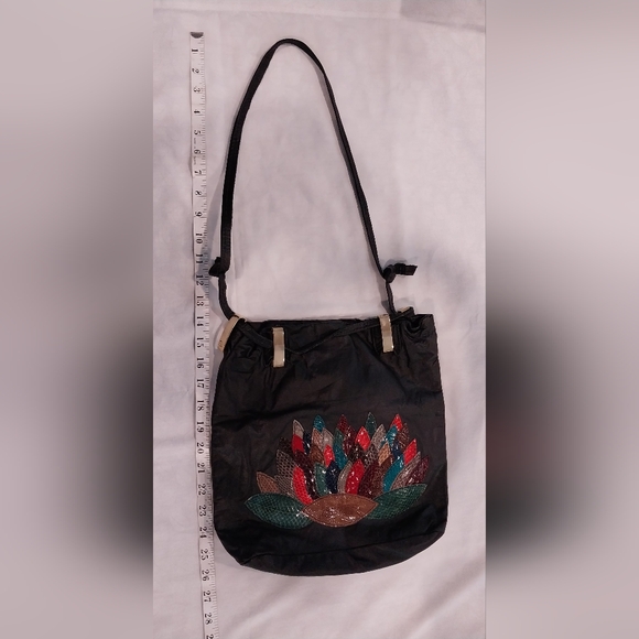 Moiseff Original Genuine Leather Black Shoulder Bag - Picture 12 of 14